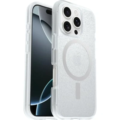 Obrázek OtterBox Sleek Series MagSafe Hülle für iPhone 16 Pro, stoßfest, sturzsicher, ultraschlank, schützende Hülle, Getestet nach Militärstandard, Stardust, Keine Einzelhandelsverpackung