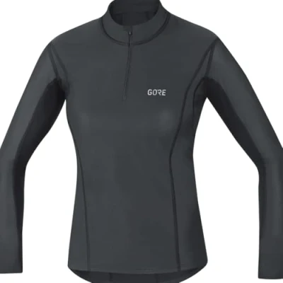 Obrázek GORE WEAR Dámské M D Windstopper Baselayer Thermo Turtleneck tričko se stojacím límcem, černá, 36