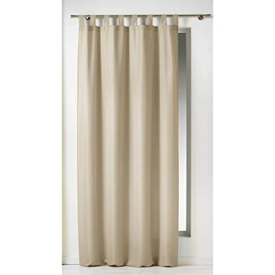 Obrázek douceur d&#039;Intérieur Poutkový závěs Essentiel, polyester 140 x 260 cm, keramika, len, 2 240 cm