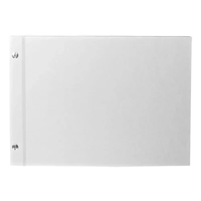 Obrázek Rayher Album, bílé, šroubované, formát na šířku DIN A4, 23 x 35 cm, 25 bílých listů, 190 g/m2, šroubovací balbum, fotoalbum, pro vlastní tvorbu svatbu, křtiny, narozeniny, 8161200