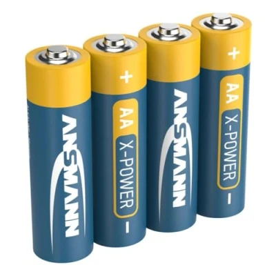 Obrázek ANSMANN X Power alkalická baterie Mignon AA LR6 Longlife pro extrémně vysoké požadavky na proud (balení 4 ks)
