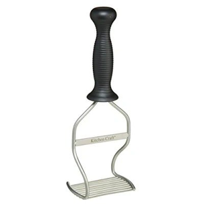 Obrázek Kitchen Craft Nosič na brambory, nerezová ocel, ergonomická ruční páka, stříbrná/černá, výška: 27 cm, šířka: 5. 5 cm