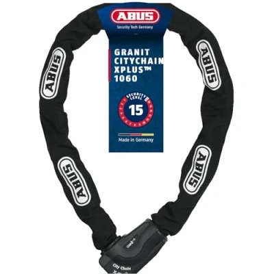 Obrázek Abus GRANIT CityChain XPlus 1060/140 řetězový na klíč černá Zámek