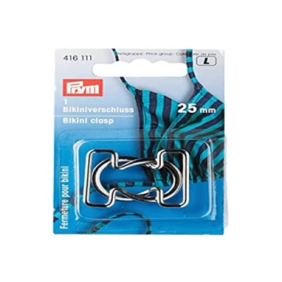 Obrázek Prym 416111 Uzávěr bikin a pásku MET 25 mm stříbrná barva