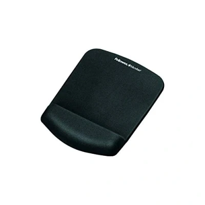 Obrázek Fellowes ergonomická podložka pod myš s podložkou zápěstí PlushTouch™, super měkká opěrka dlaní, gel a paměťová pěna, černá