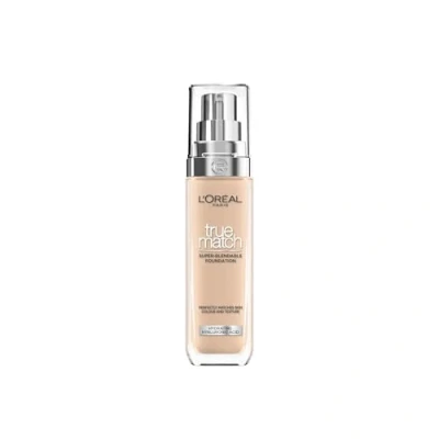 Obrázek L&#039;Oreal Paris True Match Liquid Foundation, péče o pleť s kyselinou hyaluronovou, SPF 17, k dostání ve 40 barevných odstínech, 3.R/3.C chladný podtón, 30 ml