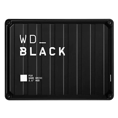 Obrázek Externí pevný disk WD_Black P10 Game Drive 4 TB (mobilní a robustní vysoce výkonný disk, pro konzolu PC, může uložit až 125 her) Černá