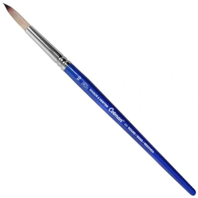Obrázek Winsor &amp; Newton 5301010 Cotman akvarelový štětec na syntetické vlasy série 111 kulatý štětec, krátká násada s vynikající pružností, barevnou nosností a přesností bodů č. 10 6,3 mm