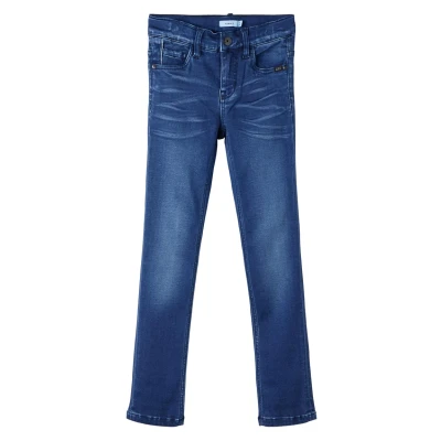 Obrázek NAME IT Jungen Nkmtheo Xslim Jeans 1507 cl Noos Hose, Dark Blue Denim, 140 EU
