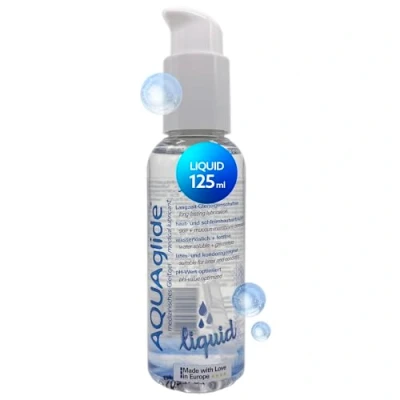 Obrázek Joydivision AQUAglide liquid 125 ml lubrikační prostředek, gel na vodní bázi a extra tekutý, kompatibilní s latexovými kondomy