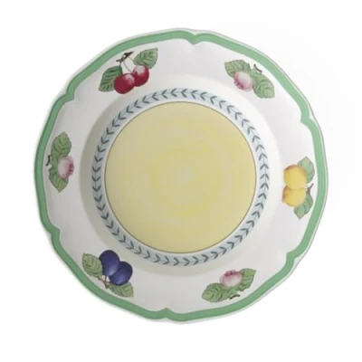 Obrázek Villeroy &amp; Boch Polévkový talíř French Garden Fleurence, 23 cm, prémiový porcelán, bílý/barevný
