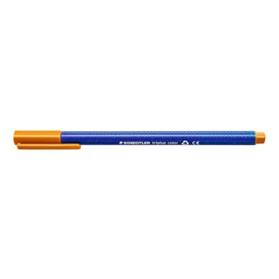 Obrázek STAEDTLER Fixy triplus color, světle hnědé, trojhranné, stabilní, špička odolná proti vtisku, šířka řádků cca 1 mm, vhodné pro děti, Made in Germany, 10 hnědých fibre špiček v kartonovém