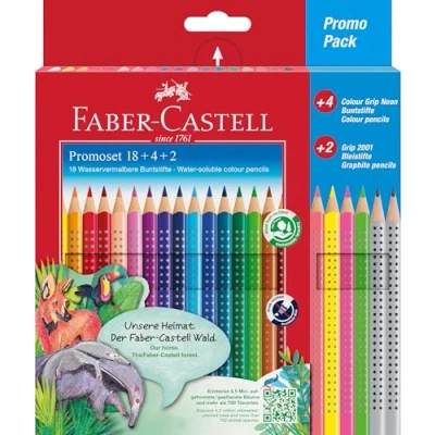 Obrázek Faber Castell 201540 Sada barev Grip 18 + 4 2