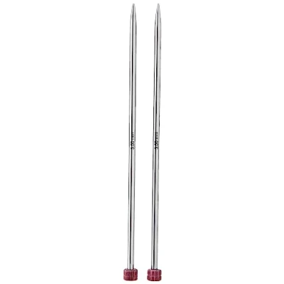 Obrázek KnitPro 15 cm x 3,50 mm galvanisch Hohl Messing Nova Metall Single Ended Stricknadeln, Silber