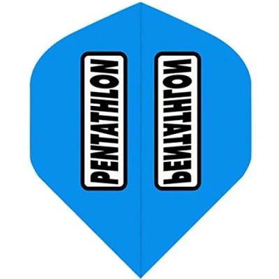 Obrázek abcdarts Unisex Pentatlon Classic Dart Flights, modrá azurová, klasická EU