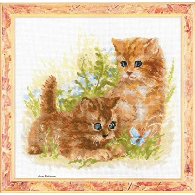 Obrázek Riolis Kreuzstich Set Kinderspiel, Kreuzstich, c1, Weiß