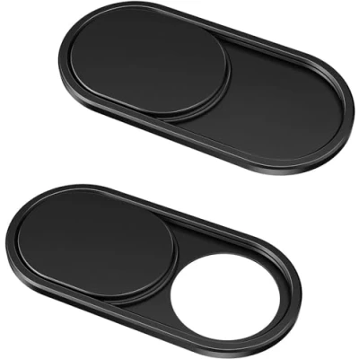 Obrázek CloudValley kryt webové kamery, 0,6 mm ultra tenký kovový posuvný kamery příslušenství pro laptop, MacBook Pro*, Air, iPad mobilní telefon, tablet, Mac, PC 2 kusy