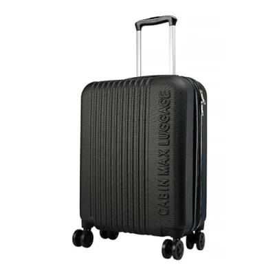Obrázek Cabin Max 55x40x20 Handgepäck Koffer Trolley, Erweiterbar 55x40x25, Geeignet für Ryanair, Easyjet, Wizzair, Iberia, Lufthansa, Tui, Eurowings, Vueling (Schwarz)