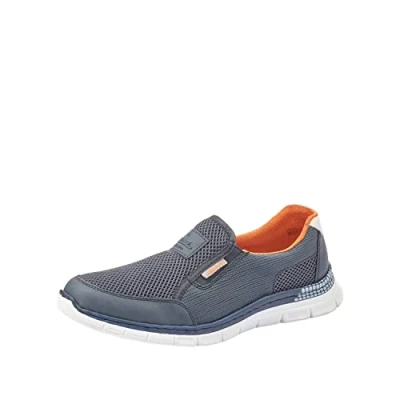 Obrázek Rieker Pánské pantofle B4870, Modrý denim Atlantis bílý