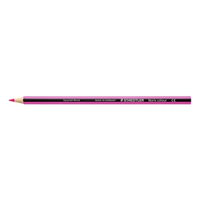Obrázek STAEDTLER Pastelky Noris colour, purpurová, protiskluzový měkký povrch, vysoká odolnost proti zlomení, Made from Upcycled Wood, intenzivní barvy, šestihranný formát, 12 purpurových barevných tužek,