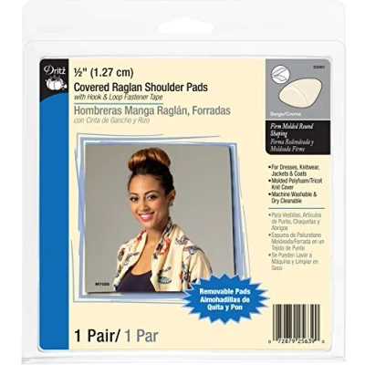 Obrázek Dritz 1/2&quot; Covered Raglan Shoulder Pads Schulterpolster, beige, 1/2 Inch, 2