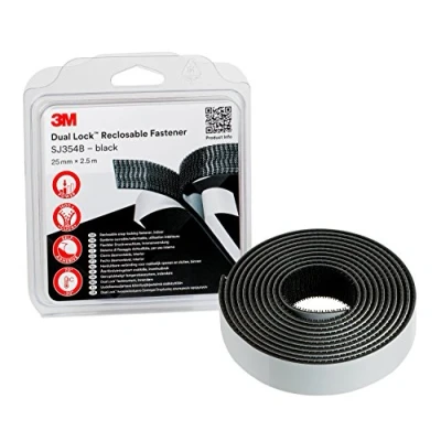 Obrázek 3M Dual Lock SJ354B, znovu použitelný upevňovací systém silné, použitelné spojení plastů (polypropylen, polyethylen), kritických laků 25 mm x 2,5 m, tloušťka: 5,7 (balení 1 ks)