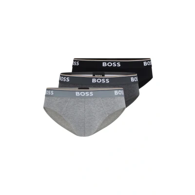 Obrázek BOSS Brief Power 3 PACK Kalhotky, Muži, Velikost: Large, Black