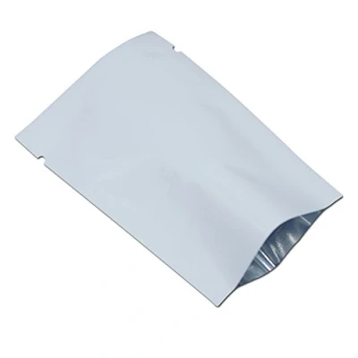 Obrázek WACCOMT Pack 200 kusů barevná Mylar fólie horní otvor uzavíratelný sáček vakuové pytle na potraviny balení se zářezy (bílá, 6 x 9 cm (2, 3 3, 5 palce)