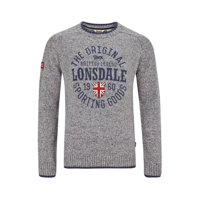 Obrázek Lonsdale Pánská mikina Borden Crewneck Knit