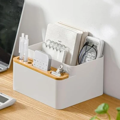 Obrázek poeland Schreibtisch Aufbewahrungsbox, Stiftehalter, Make up Pinsel, Organizer für Bürobedarf, Schminktisch, Zuhause