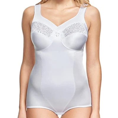 Obrázek SUSA Korselett bez kostic Classics I korselet dámy Shapewear dámské silně tvarující živůtek body se zapínáním na háčkování tvar pas, břicho &amp; zadek, 100B