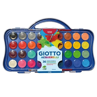 Obrázek GIOTTO 353600 Aquarellfarben, 36, Single, 1 Stück (1er Pack)