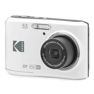 Obrázek KODAK Pixpro FZ45 16,44 megapixelů digitální kompaktní fotoaparát, 4x optický zoom, 2,7&quot; LCD, 720p HD video, baterie AA bílá