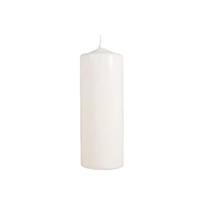 Obrázek Rayher 3119296 válcová svíčka, krémová, kulatá, délka 25 cm, 6 cm ø,100% parafín, značka kvality RAL, kulatá křestní svíčka k přijímání, prázdná ke zdobení a tvoření