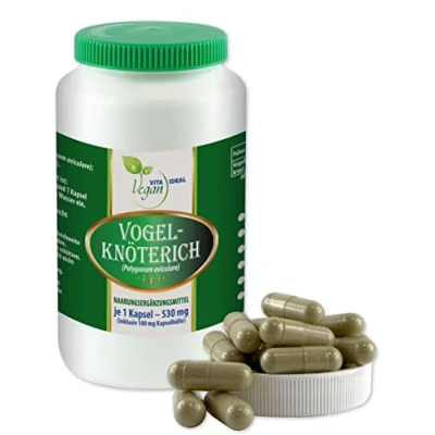 Obrázek VITAIDEAL VEGAN® Ptačí kotník (polygonum aviculare) 180 rostlinné kapsle po 530 mg, čistě přírodní bez přísad