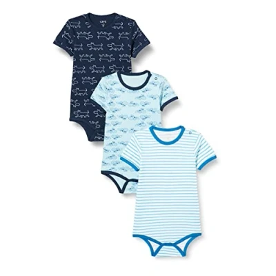 Obrázek Care Unisex Baby Bodysuit (balení 3 ks), Modrá (769)
