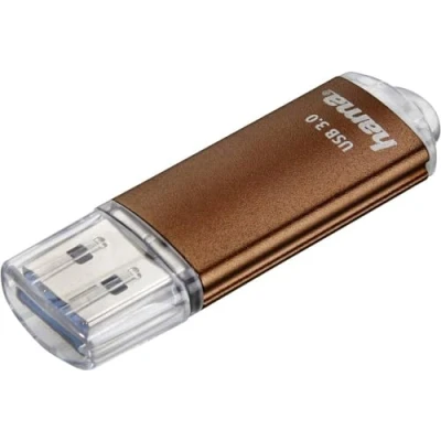 Obrázek Hama 64GB USB flash disk 3.0 datový (70 MB/s přenos dat, s očkem pro upevnění na kroužek klíče, paměťový disk, Memory Stick uzávěrem, např. Windows/MacBook) bronzový
