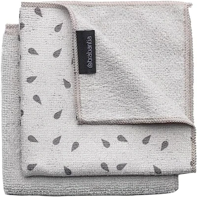 Obrázek Brabantia (sada 2 ks) Čistící hadřík z mikrovlákna , světle šedá, 30 x cm, jednotky