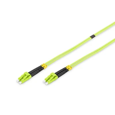 Obrázek DIGITUS DK 2533 10 5 Glasfaserkabel OM5 m LC zu Duplex LWL Kabel 1/10/40/100 Gbit/s MM Multimode Glasfaser LAN Fasertyp: 50/125 µ Limettengrün (Lime Green)