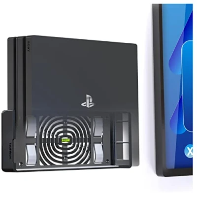 Obrázek TotalMount Držák na stěnu 2524 Pro konzole Sony PlayStation 4 s vedením tepla a bezpečnostním klipem, černý