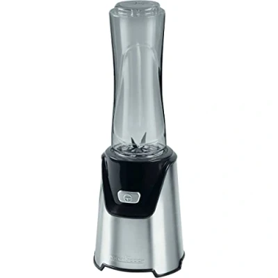 Obrázek Profi Cook Smoothie Maker PC SM 1153 elektrický stojanový mixér v těle z ušlechtilé oceli, vč. 2 mixovacích nádob, nože mixovací nádoba lze použít také jako láhev na pití, nerezová