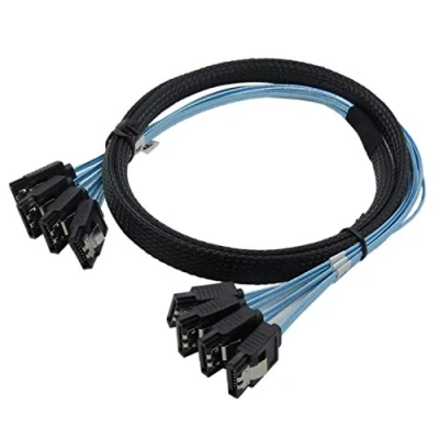 Obrázek CableDeconn Sata3 III SAS Kable High Speed 6Gbps Quality for Server 4pcs/set 0.5M