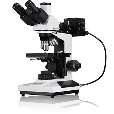 Obrázek Bresser Profesionální trinokulární osvětlení a průzračný mikroskop Science ADL 601P 40 600x zvětšení, planachr. Objektivy, koaxiální křížový stůl, plně polarizované osvětlení, kamerový autobus