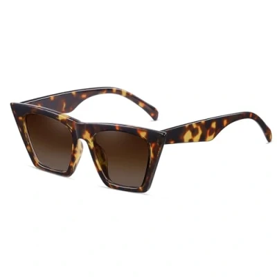 Obrázek SHEEN KELLY Elegantní sluneční brýle Cat Eye s polarizovanými skly v retro stylu pro muže a ženy, jasný výhled, ochrana UV400, c2