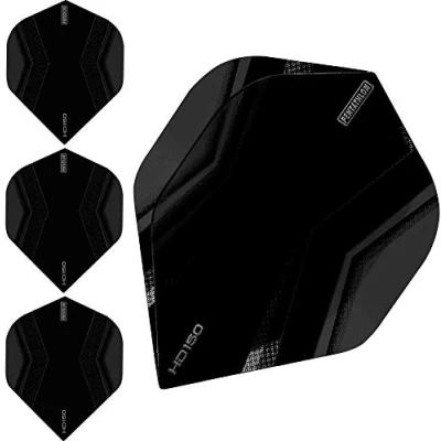 Obrázek abcdarts Unisex Pentathlon Hd150 Xwing Dart Flights, černá, klasická EU