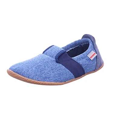 Obrázek GIESSWEIN Unisex Dětské Söll Slim Fit ploché domácí boty, Tmavé džíny.