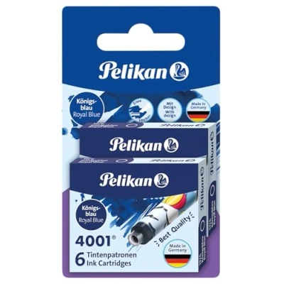 Obrázek Pelikan 338269 Inkoustové kazety 4001 Royal Blue, 2 případy s 6 kazetami