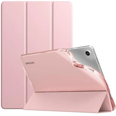 Obrázek TiMOVO Hülle für Samsung Galaxy Tab A9+/A9 Plus 11&quot; 2023 SM X210/X216/X218, Dünn Weich TPU Schutzhülle mit Transluzent Matt Rückseite A9+ Tablet, Auto Schlaf/Aufwach, Rosagold