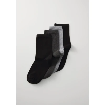 Obrázek Lindex Plain 4 PACK Ponožky, Ženy, Velikost: 36 38, Anthracite