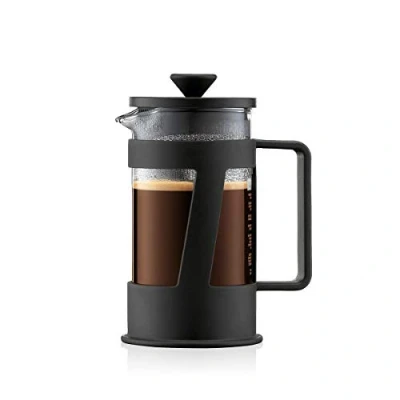 Obrázek Bodum Kávovar CREMA (French Press System, permanentní filtr z ušlechtilé oceli, bezpečnostní víko, 0,35 litru), černá